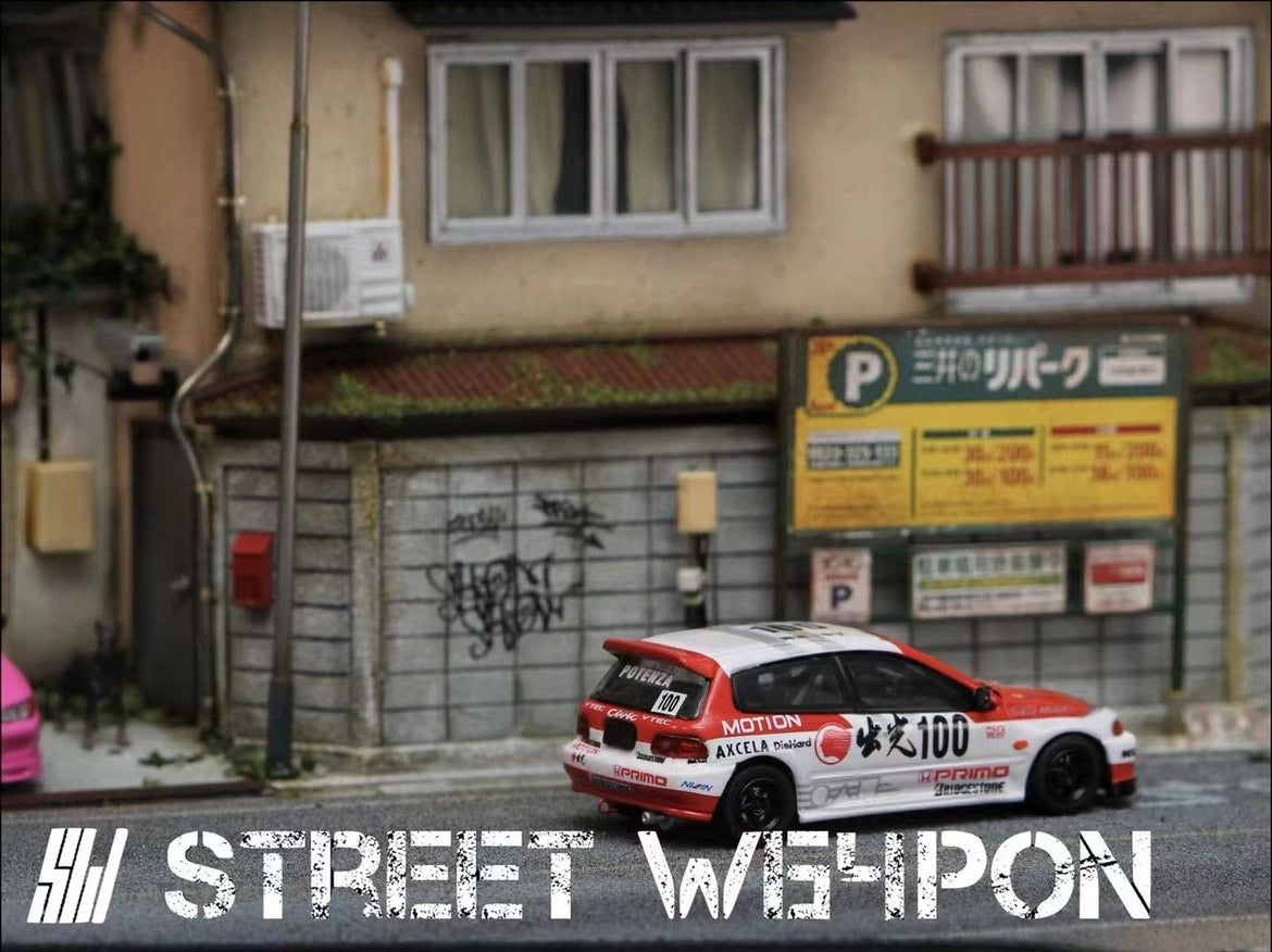 STREET WEAPON 1/64 HONDA CIVIC 499台限定 Street Weapon 1:64 Honda Civic EG6 Idemitsu – Diecast Toyz SG
