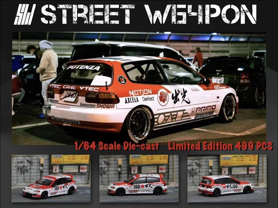 Street Weapon 1:64 Spoon Honda Civic EG6 Street Edition / Pink Lightning