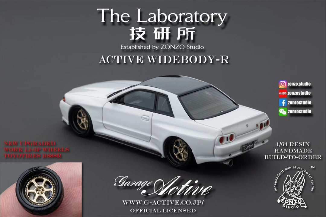 The Laboratory 1:64 Active Widebody-R Nissan Skyline GT-R R32