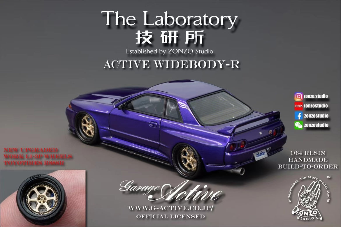 The Laboratory 1:64 Active Widebody-R Nissan Skyline GT-R R32