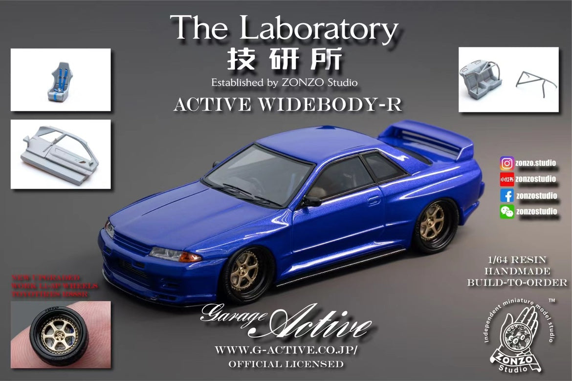 The Laboratory 1:64 Active Widebody-R Nissan Skyline GT-R R32