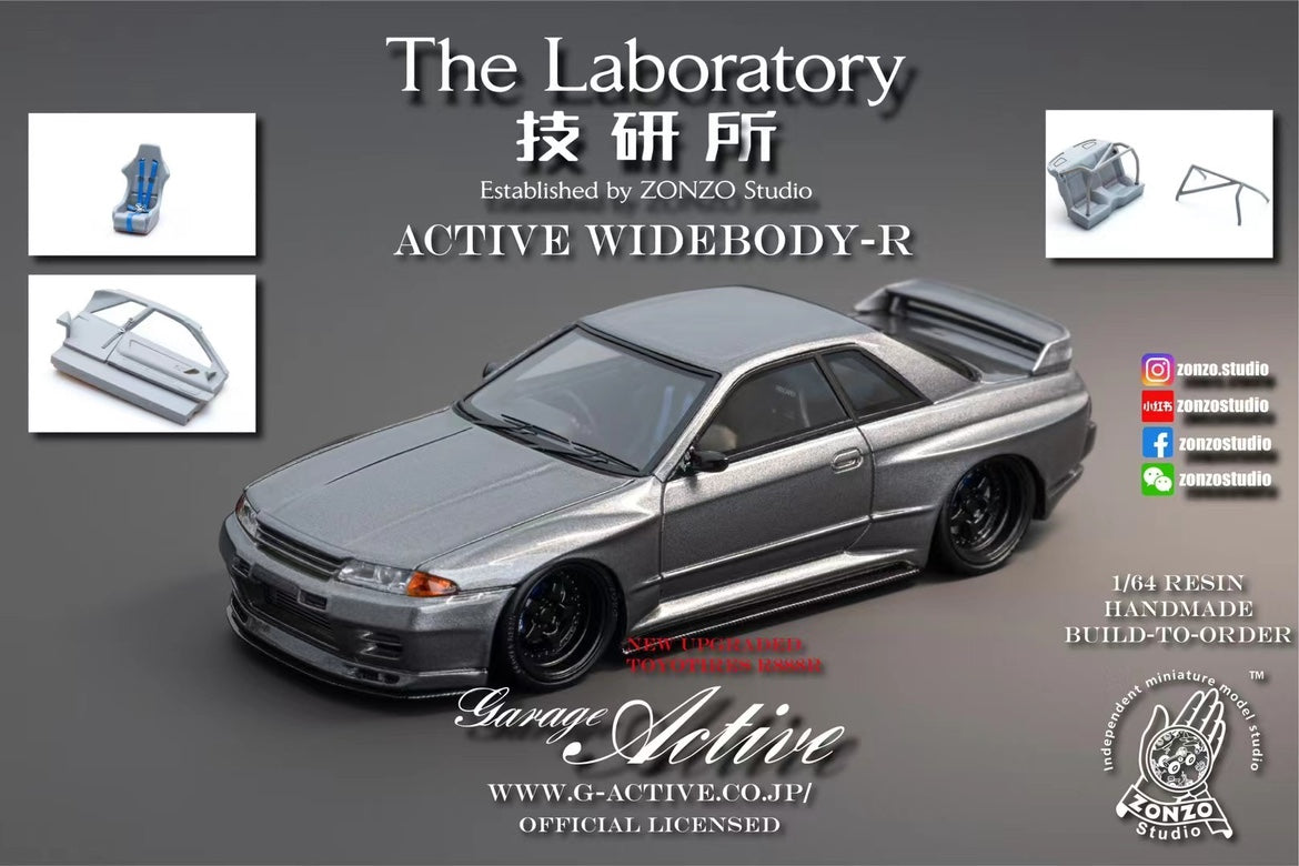 The Laboratory 1:64 Active Widebody-R Nissan Skyline GT-R R32