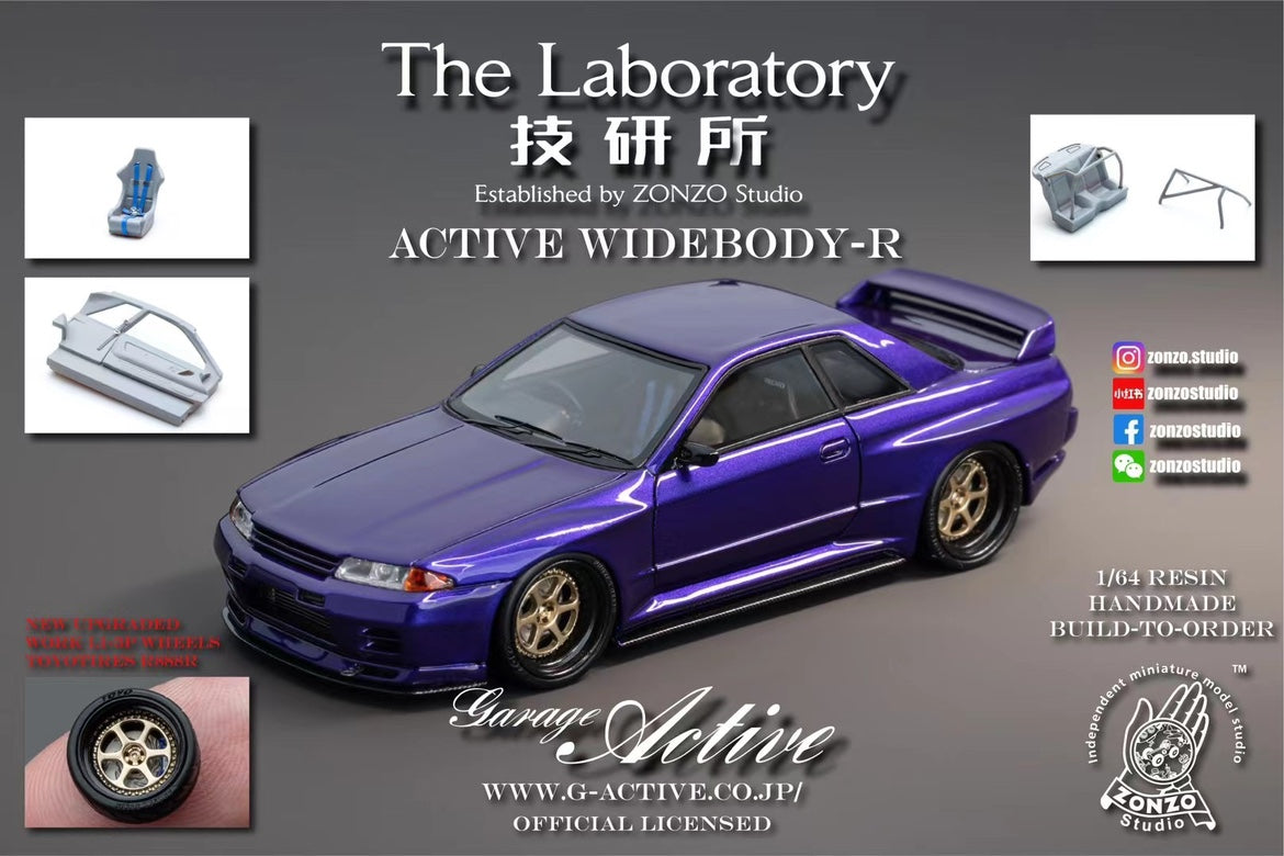 The Laboratory 1:64 Active Widebody-R Nissan Skyline GT-R R32