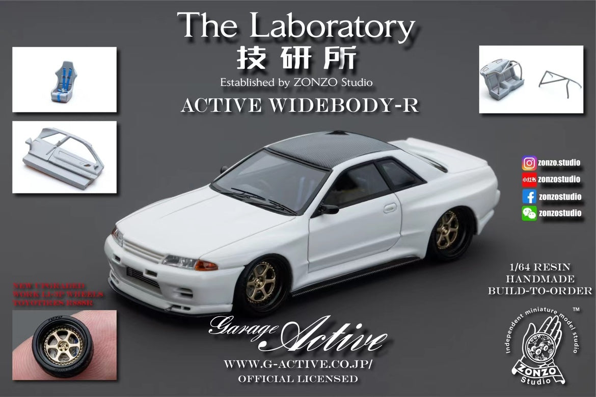 The Laboratory 1:64 Active Widebody-R Nissan Skyline GT-R R32 ...