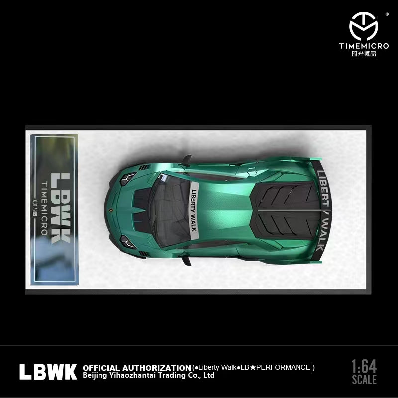 TimeMicro 1:64 LBWK Lamborghini LP700 GTEVO Wide Body Green Top