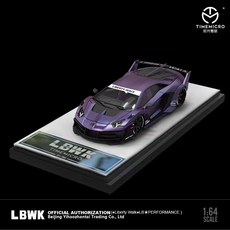 TimeMicro 1:64 LBWK Lamborghini LP700 GTEVO Wide Body Purple
