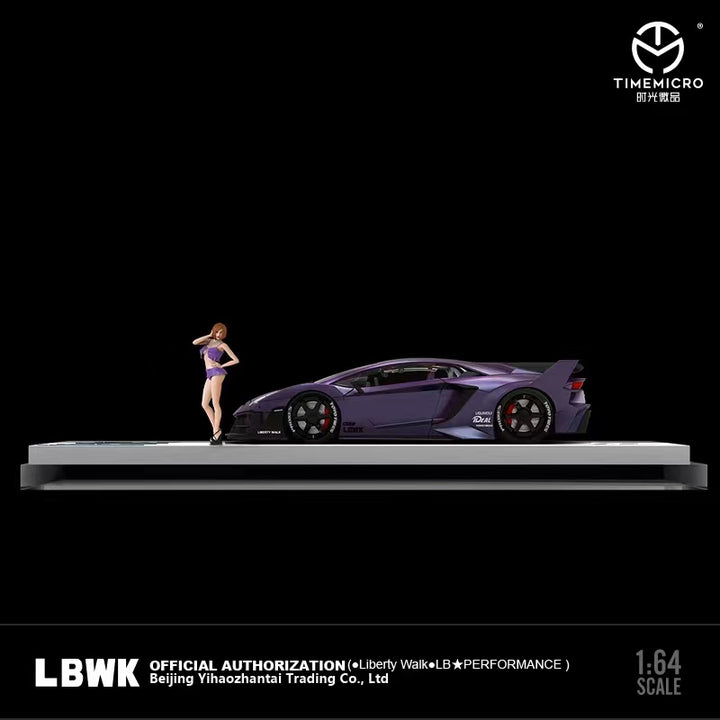 TimeMicro 1:64 LBWK Lamborghini LP700 GTEVO Wide Body Purple
