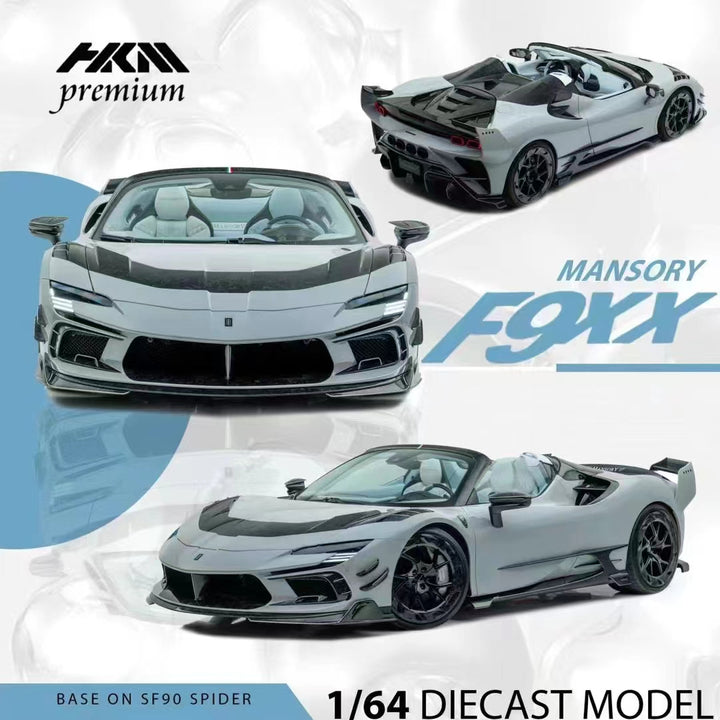 [Preorder] HKM 1:64 Mansory Ferarri SF90 F9XX Convertible (2 Colors)