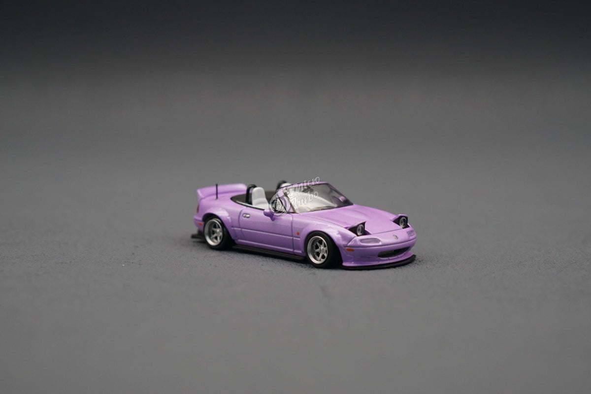 MINI GT 1:64 Mazda Miata MX-5 Versione Tuned – Modello Auto In Lega Colore Bianco, In Scatola - Foto 4