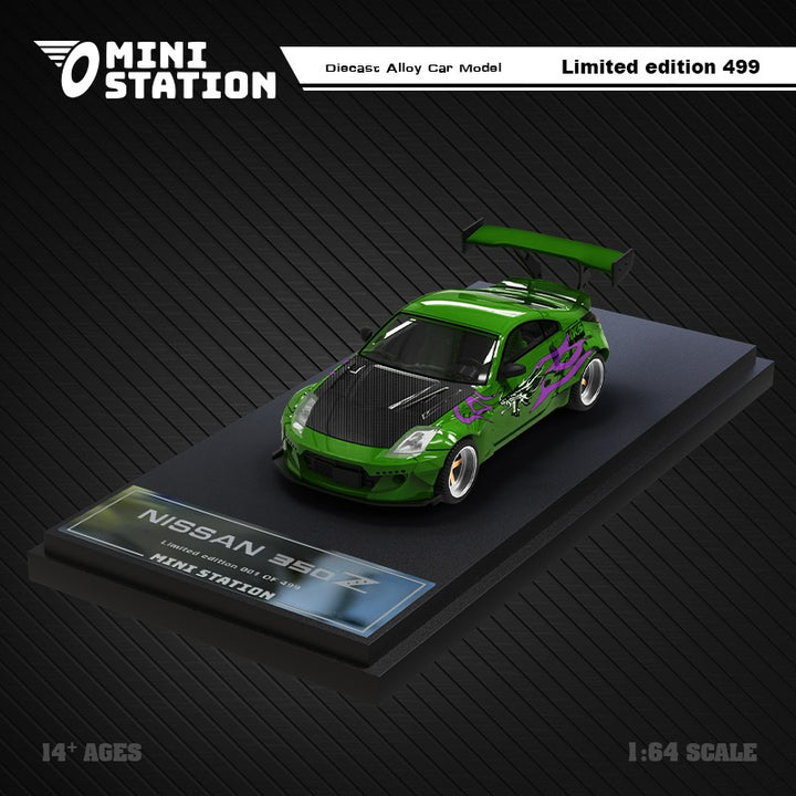 Mini Station 1:64 Fairlady Z33 350Z Green NFS