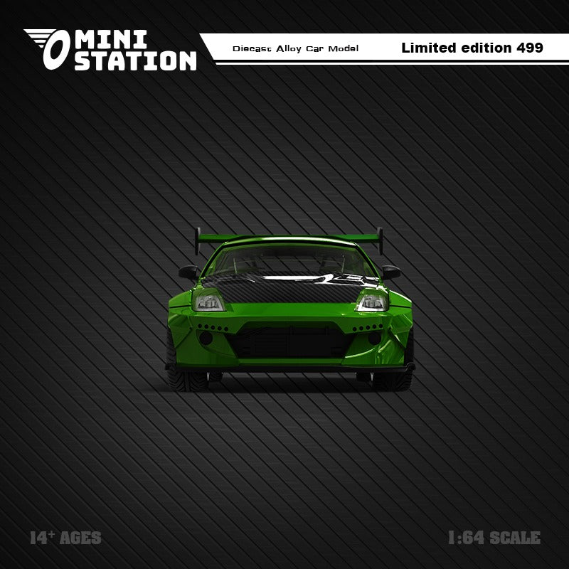 Mini Station 1:64 Nissan Fairlady Z33 350Z Green NFS