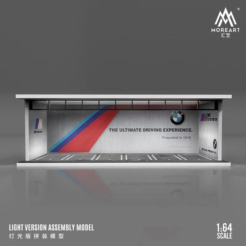 MoreArt 1:64 Diorama Parking Lot AMG / BMW / Honda / Mitsubishi