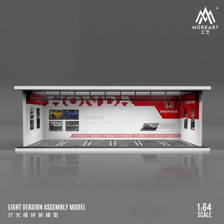 MoreArt 1:64 Diorama Parking Lot AMG / BMW / Honda / Mitsubishi