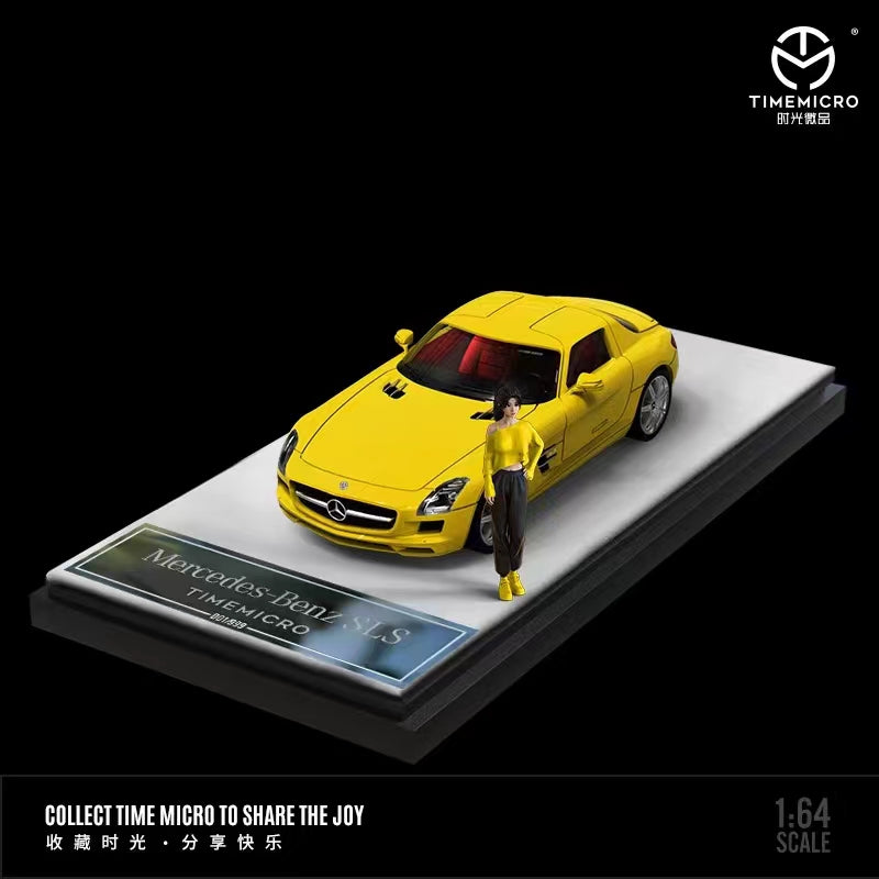 TimeMicro 1:64 Mercedes-Benz SLS Yellow Doll Version TM643311-1