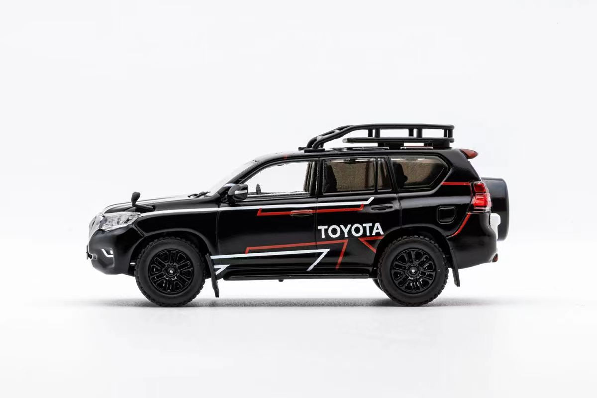 GCD 1:64 Toyota Land Cruiser Prado Black – Horizon Diecast