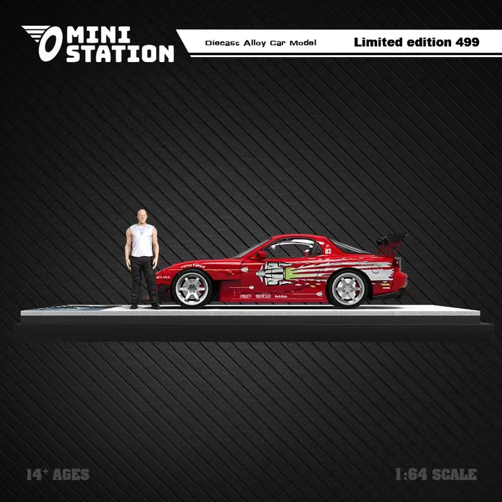 Mini Station 1:64 Dom's Rx-7 Fast & Furious