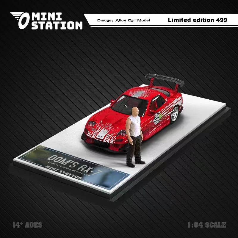 Mini Station 1:64 Dom's Rx-7 Fast & Furious Doll Version