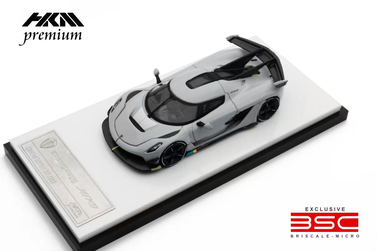 HKM 1:64 Koenigsegg Jesko Light Grey – Horizon Diecast