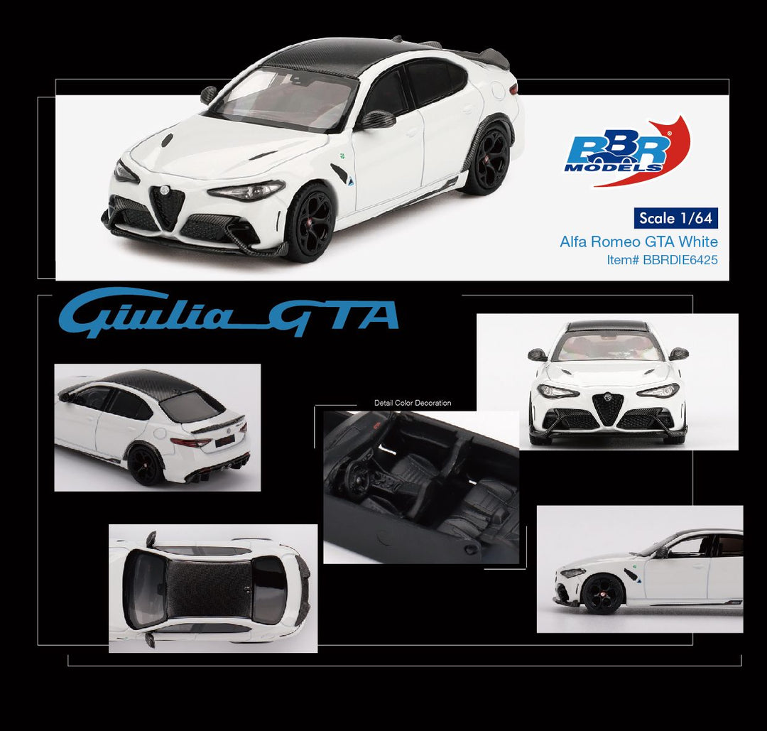 [Preoreder] BBR 1:64 Alfa Romeo Giulia GTA/ GTAm White (2 versions)