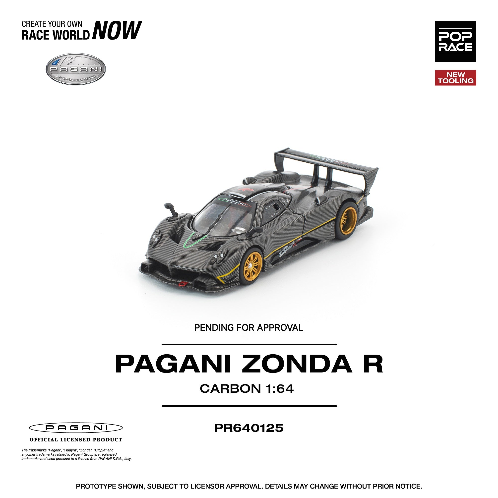 Preorder] POPRACE 1:64 PAGANI ZONDA R PR640125 – Horizon Diecast