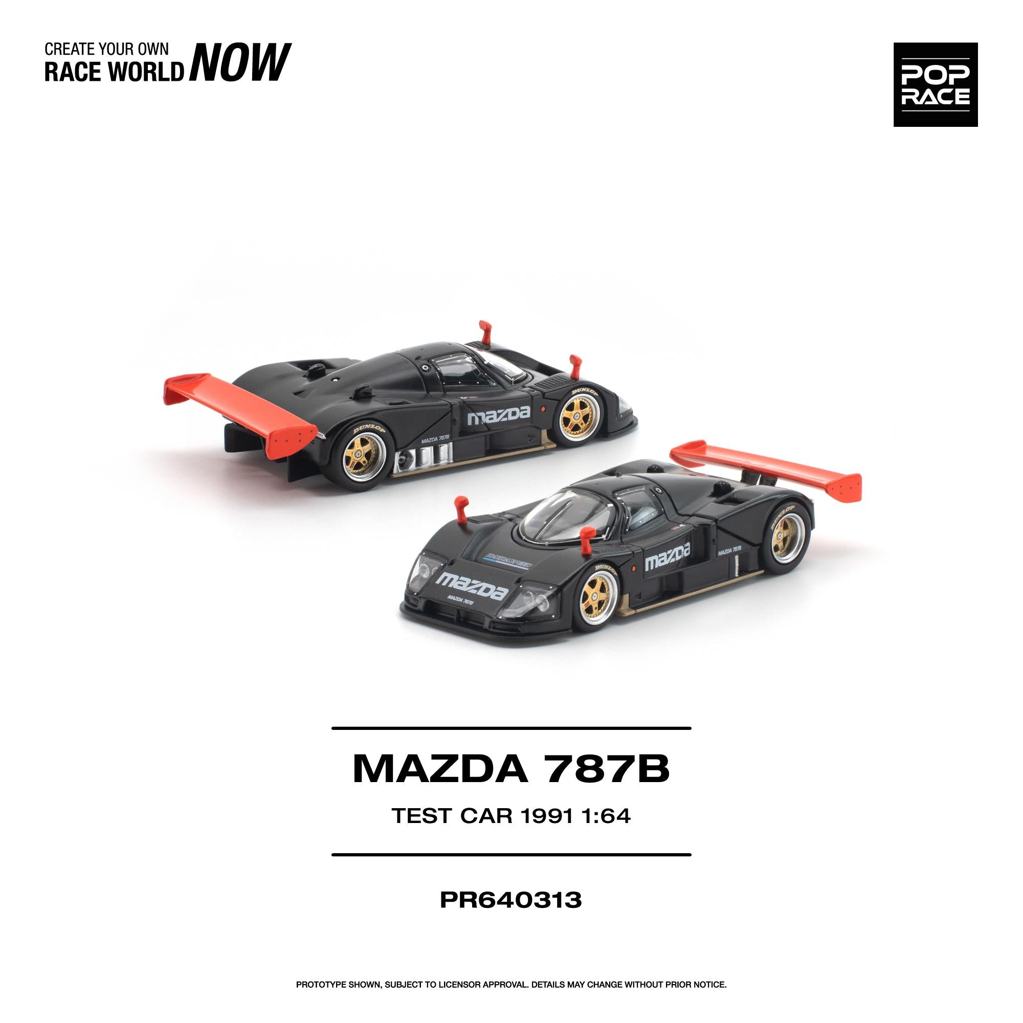 Preorder] POPRACE 1:64 Mazda 787B PR640313 – Horizon Diecast