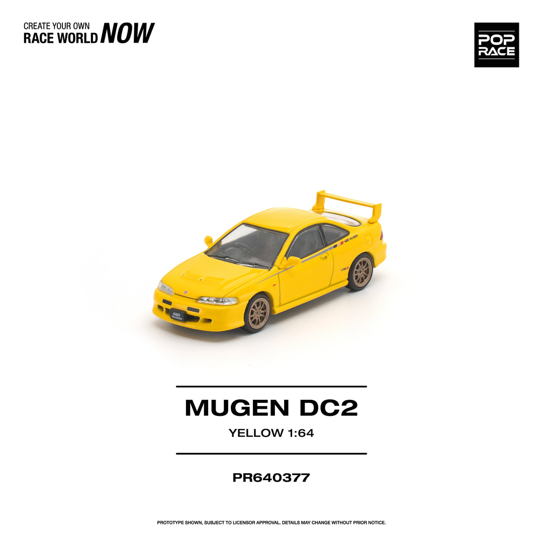 [Preorder] POPRACE 1:64 Honda MUGEN DC2 Yellow PR640377