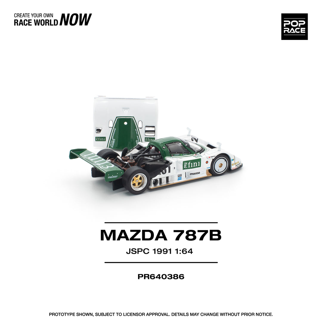 [Preorder] POPRACE 1:64 MAZDA 787B JSPC 1991 PR640386