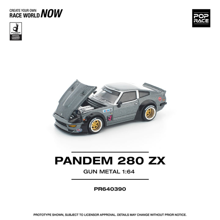 [Preorder] POPRACE 1:64 PANDEM 280ZX GUN METAL PR640390