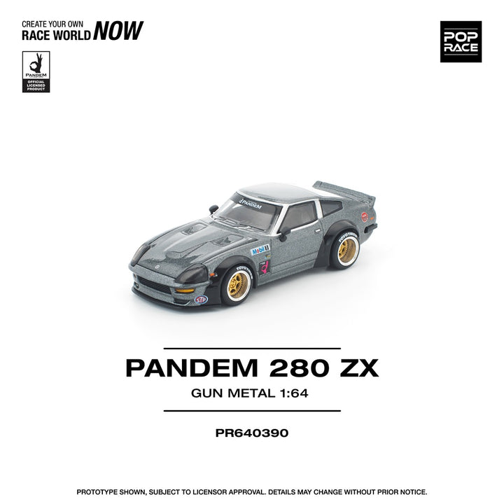[Preorder] POPRACE 1:64 PANDEM 280ZX GUN METAL PR640390