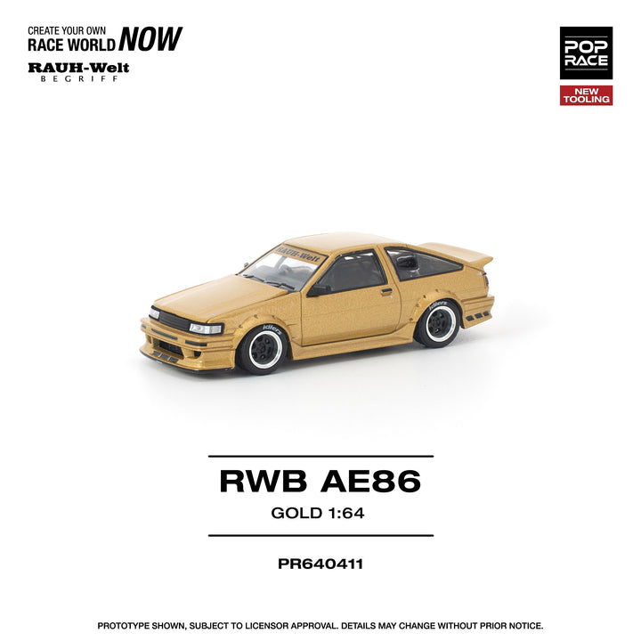 [Preorder] POPRACE 1:64 RWB AE86 GOLD PR640411