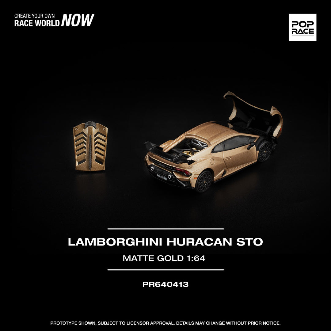 [Preorder] POPRACE 1:64 LAMBORGHINI HURACAN STO MATTE GOLD PR640413