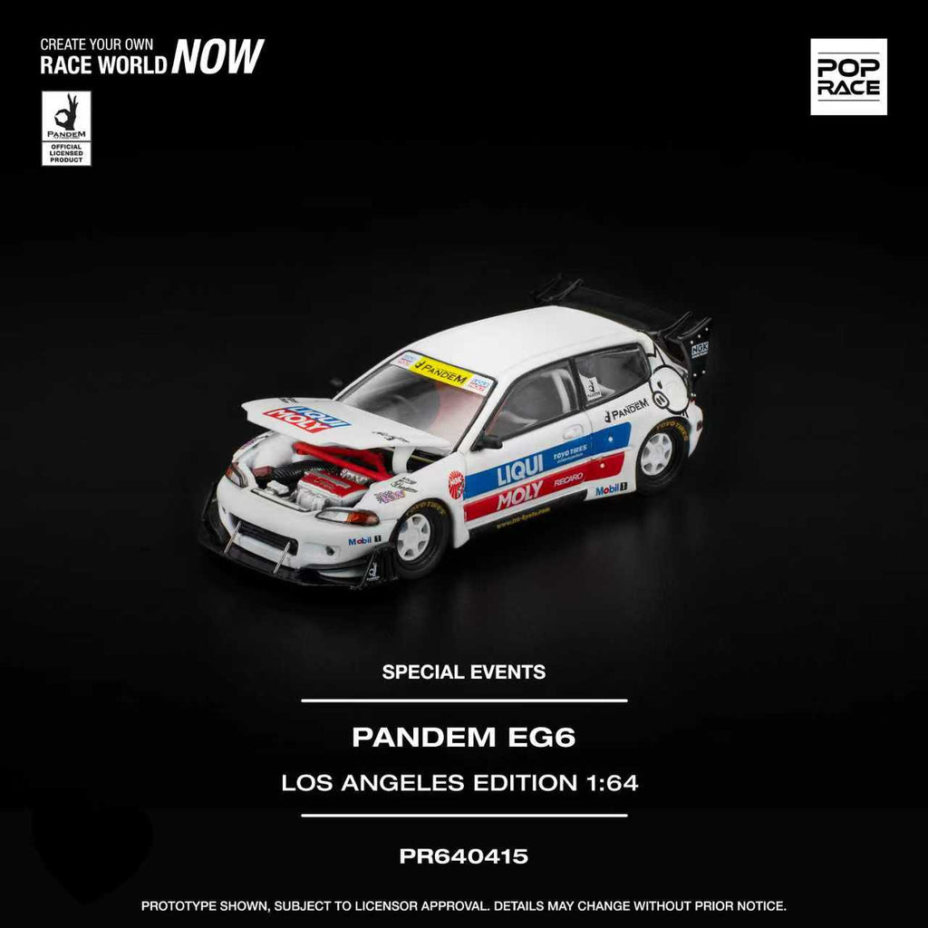 DAY6　ヨンケイ⒅ POPRACE 1:64 PANDEM EG6 LOS ANGELES EDITION PR640415 – Horizon Diecast