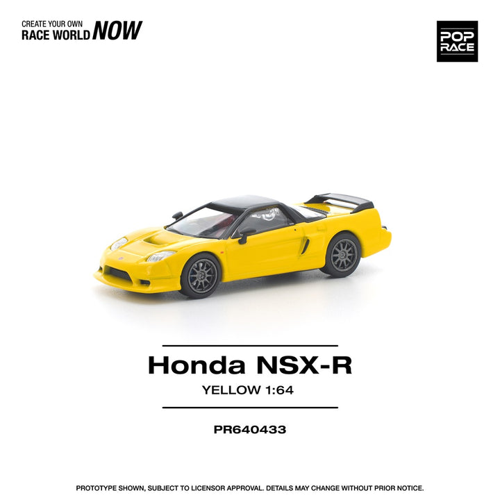 [Preorder] POPRACE 1:64 HONDA NSX-R YELLOW PR640433
