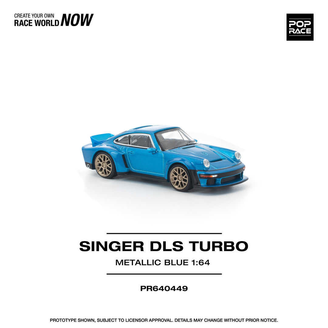[Preorder] POPRACE 1:64 SINGER DLS TURBO METALLIC BLUE PR640449