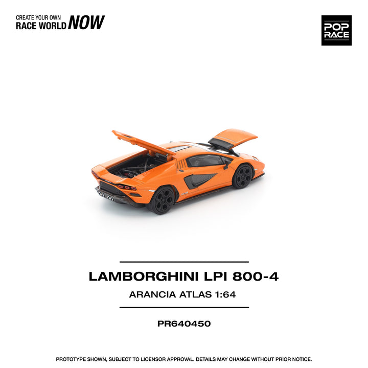 [Preorder] POPRACE 1:64 LAMBORGHINI COUNTACH LP1 800-4 ARANCIA ATLAS PR640450