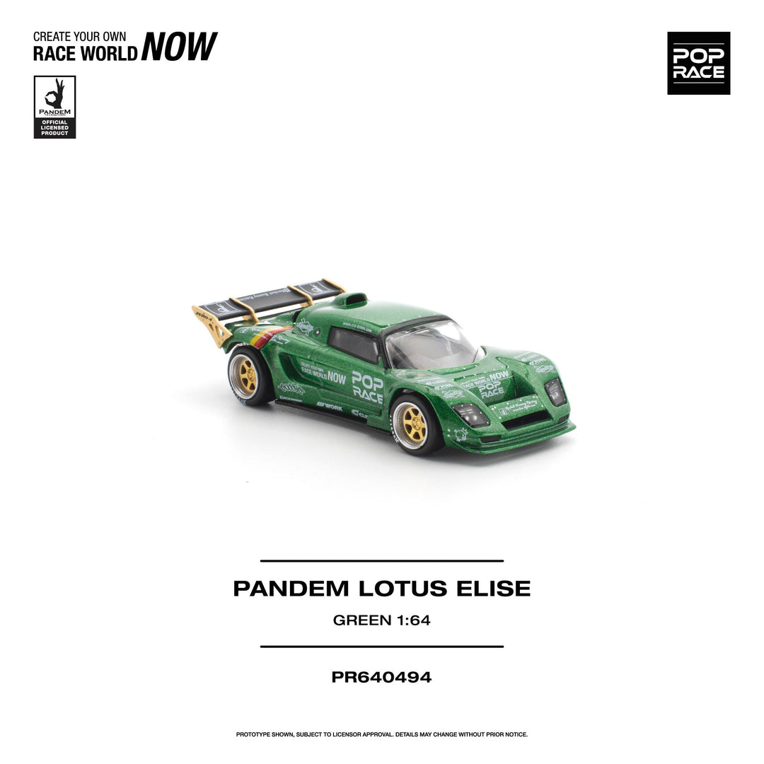 [Preorder] POPRACE 1:64 PANDEM LOTUS ELISE - GREEN PR640494
