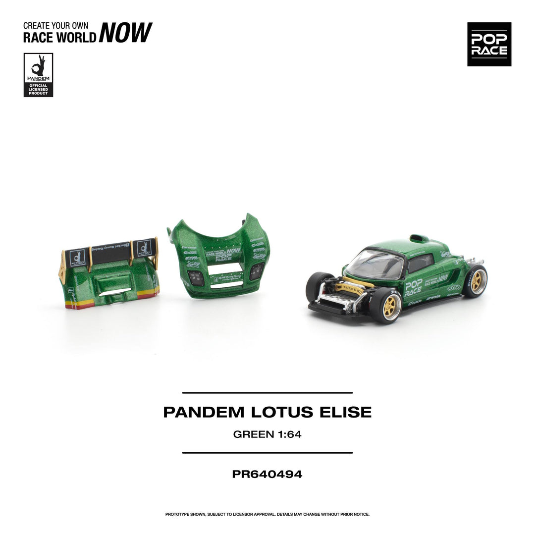 [Preorder] POPRACE 1:64 PANDEM LOTUS ELISE - GREEN PR640494