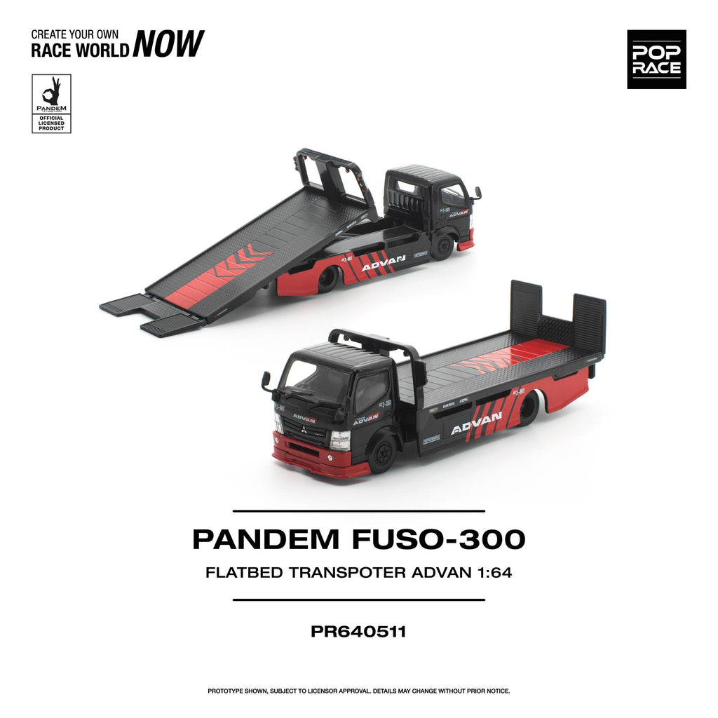 Preorder] POPRACE 1:64 Mitsubishi PANDEM Fuso 300 Flatbed