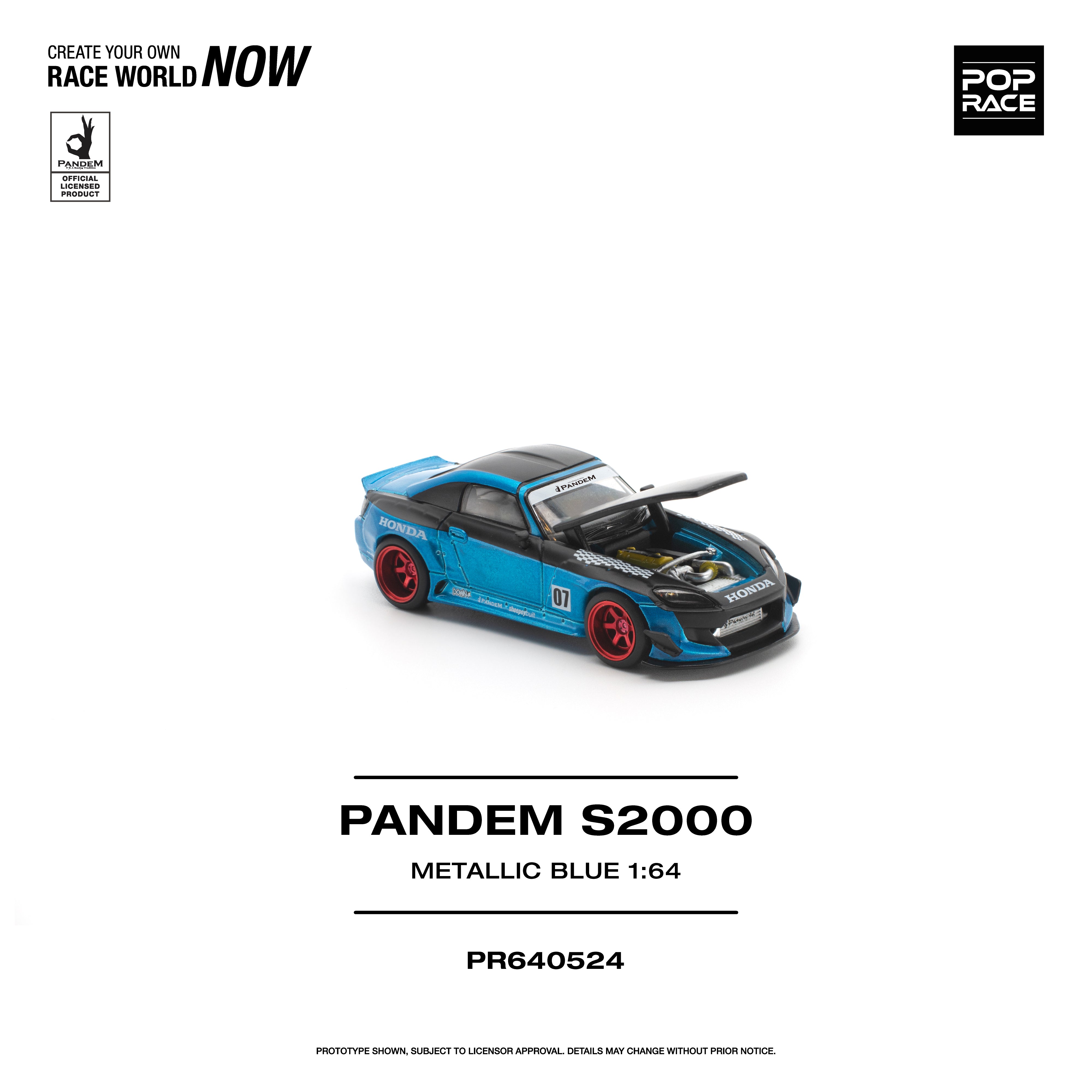 Preorder] POPRACE 1:64 Honda PANDEM S2000 PR640524 – Horizon Diecast