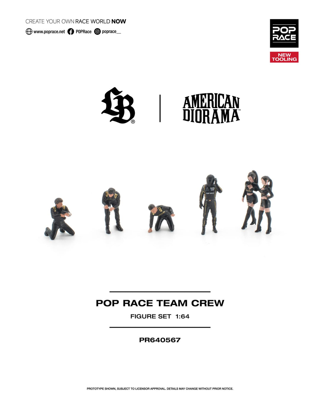 [Preorder] POPRACE 1:64 Team Crew (6 Figures) PR640567