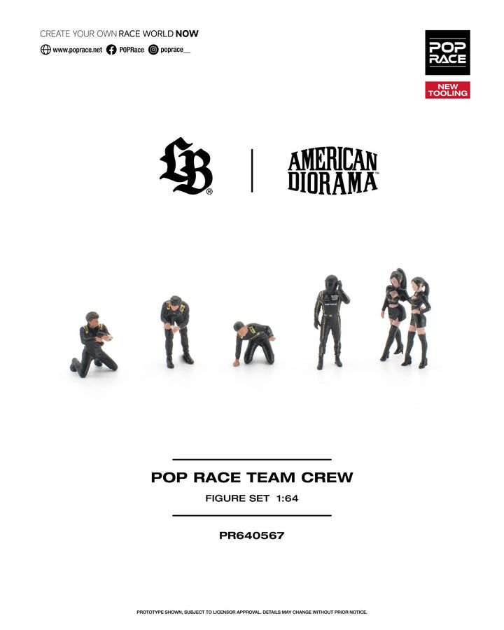 [Preorder] POPRACE 1:64 Team Crew (6 Figures) PR640567