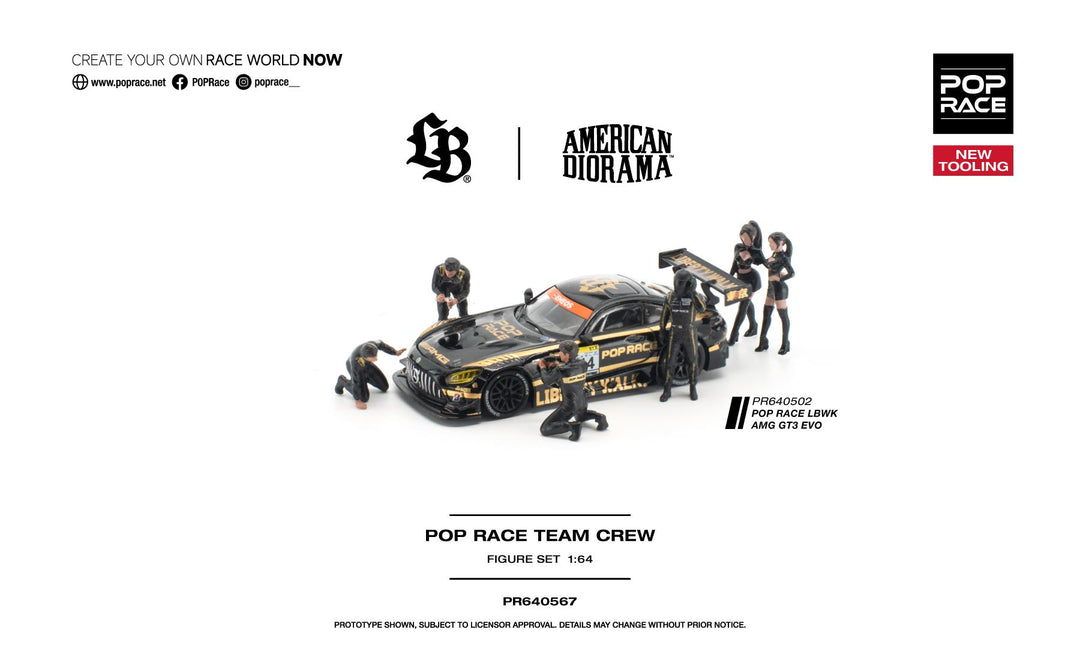 [Preorder] POPRACE 1:64 Team Crew (6 Figures) PR640567