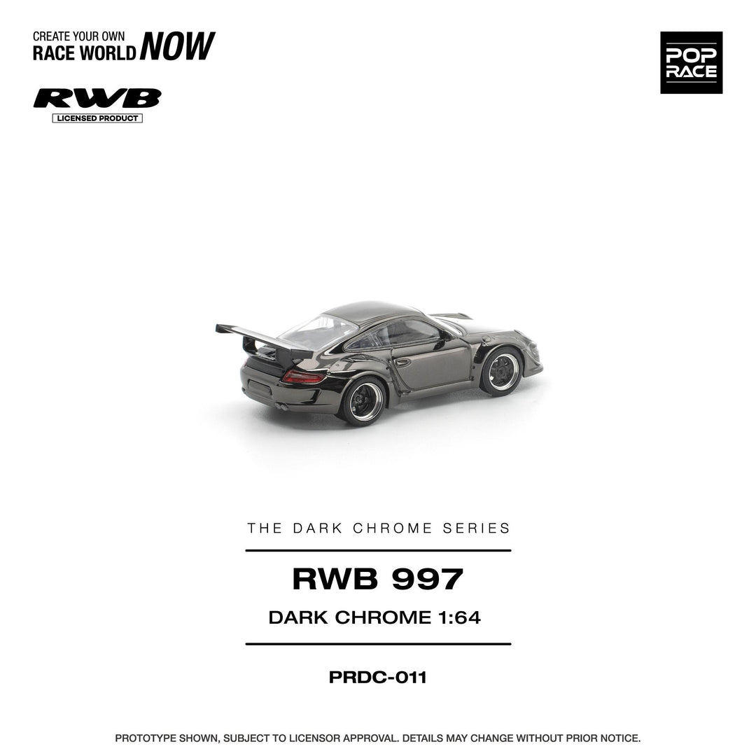 [Preorder] POPRACE 1:64 RWB 997 Dark Chrome PRDC011