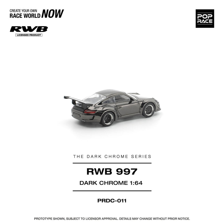 [Preorder] POPRACE 1:64 RWB 997 Dark Chrome PRDC011