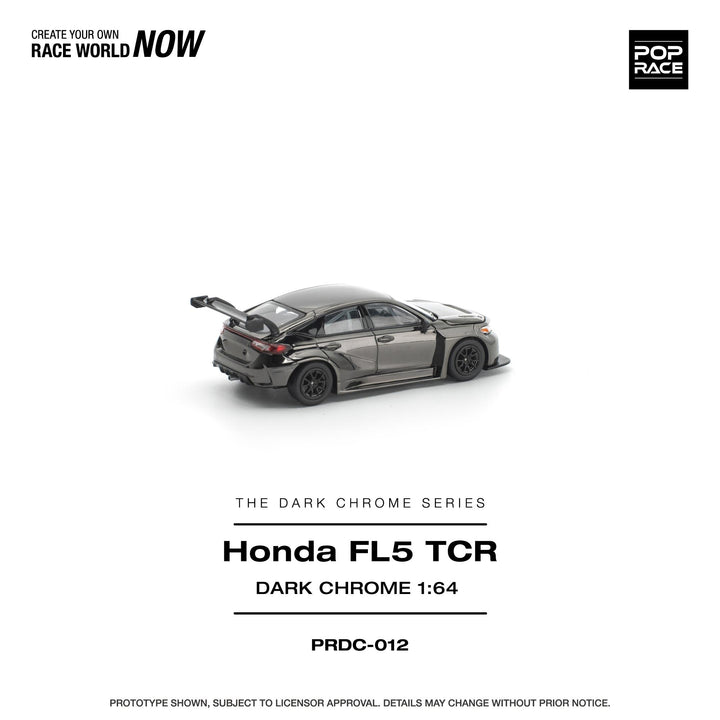 [Preorder] POPRACE 1:64 Honda Civic FL5 TCR Dark Chrome PRDC012
