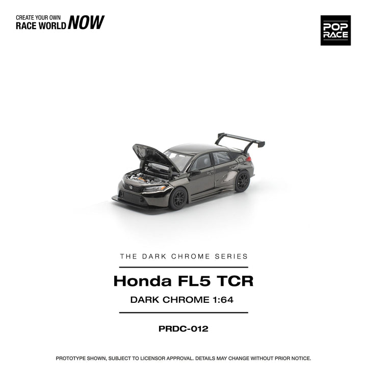[Preorder] POPRACE 1:64 Honda Civic FL5 TCR Dark Chrome PRDC012
