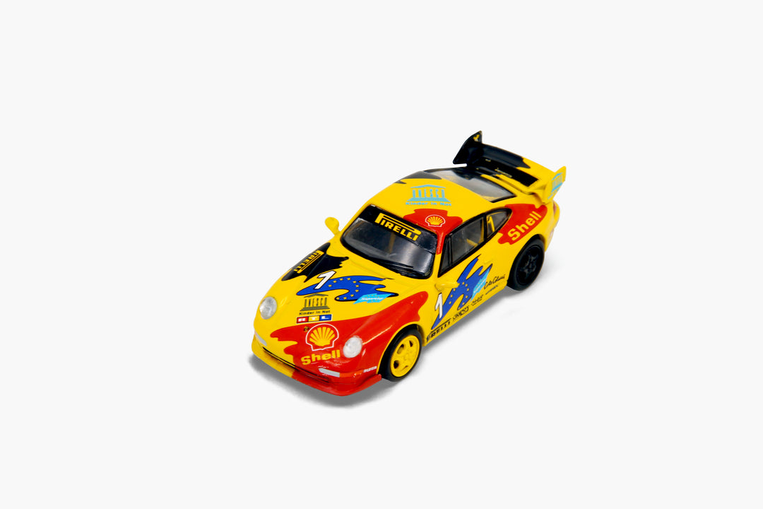 Sparky x Tiny 1:64 Porsche 911 Carrera Cup 1993 SHELL COMBO with rear spoiler YCOMBO64006