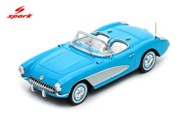[Preorder] Spark 1:43 Corvette C1 V8 1956 - Street Blue S6741