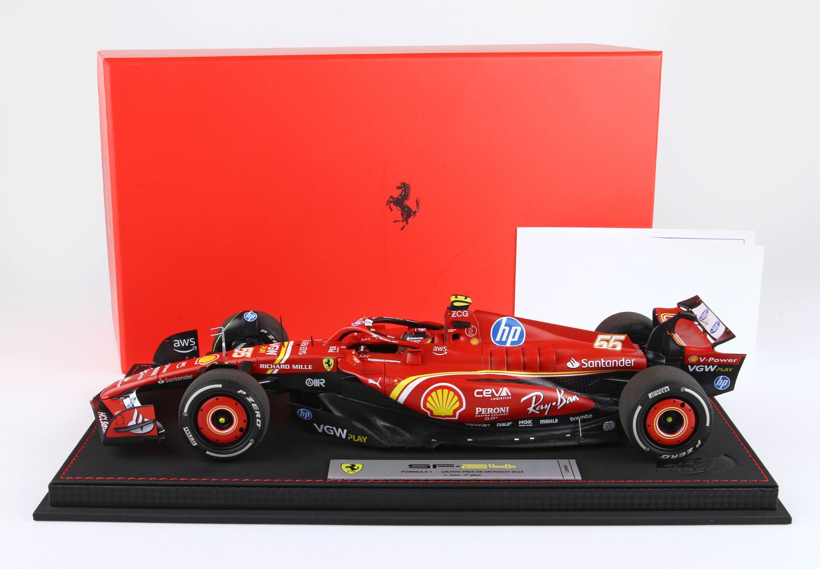 Preorder] BBR 1:18 Ferrari SF24 MONACO GP 2024 - Luxury Packaging