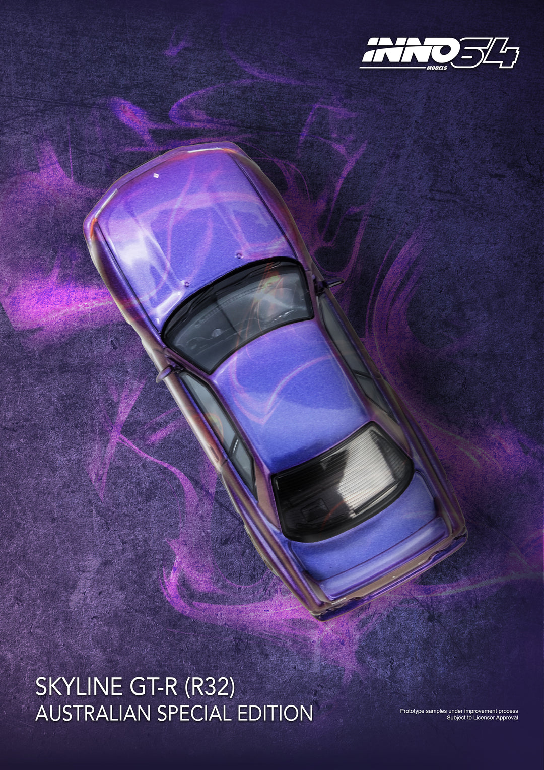 [Preorder] Inno64 1:64 SKYLINE GT-R (R32) Midnight Purple Australia Special Edition Limited Edition IN64-R32-MP-AS